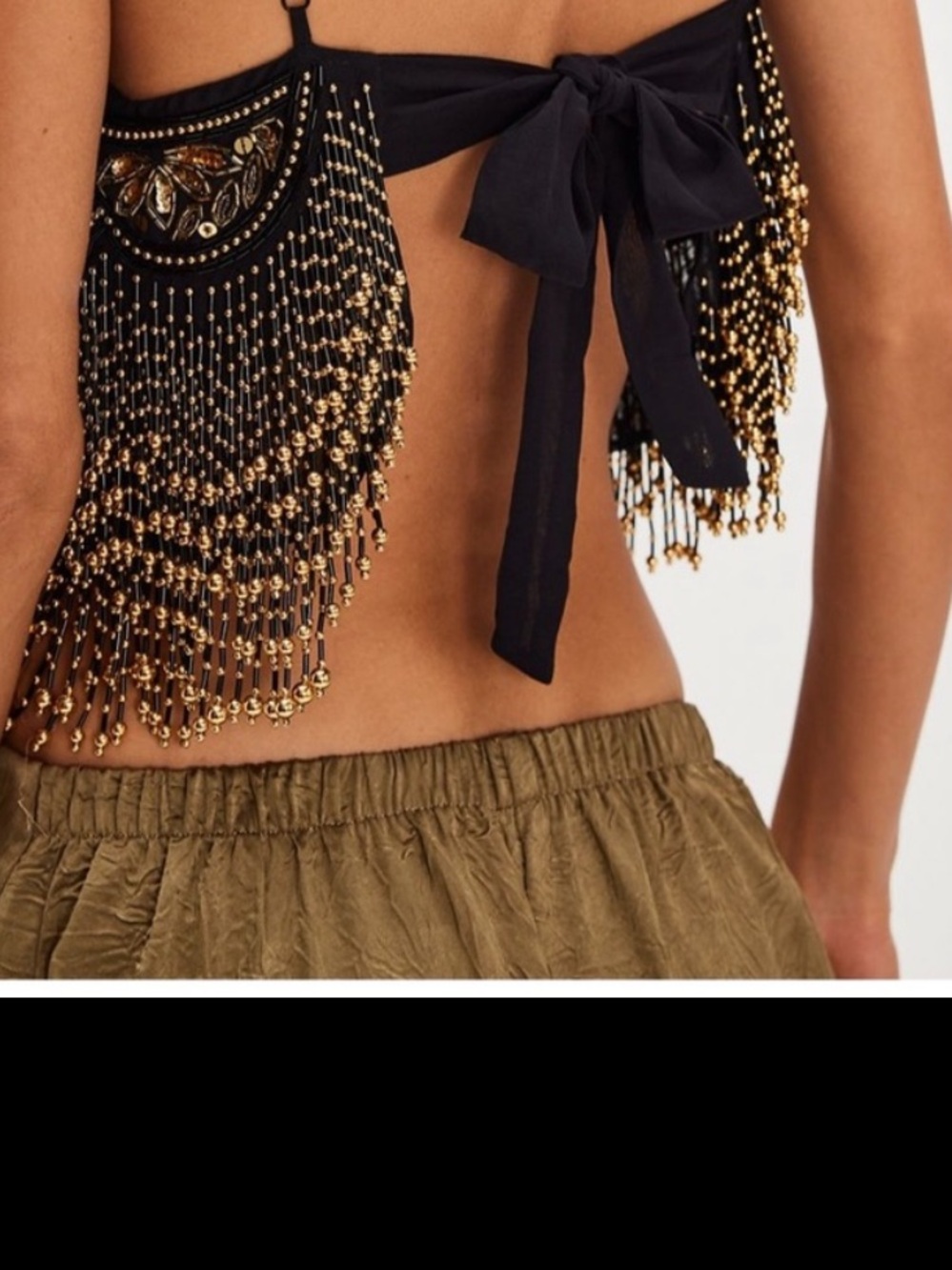 Free People Night Moves Fringe Top- size Small - Picture 2 of 7